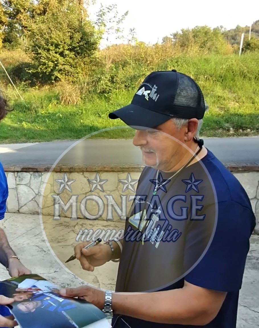 ROBERTO BAGGIO SIGNED 12x8 JUVENTUS BALLON D’OR PHOTO (ACG CERT AG17156)