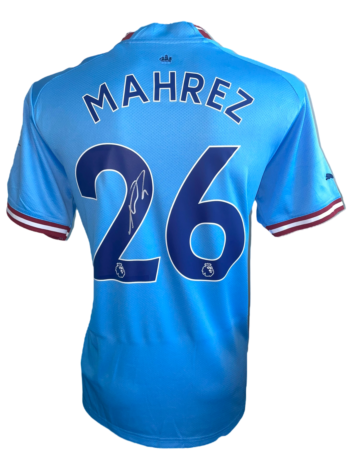 RIYAD MAHREZ SIGNED 2022/23 MANCHESTER CITY HOME SHIRT (AFTAL COA)