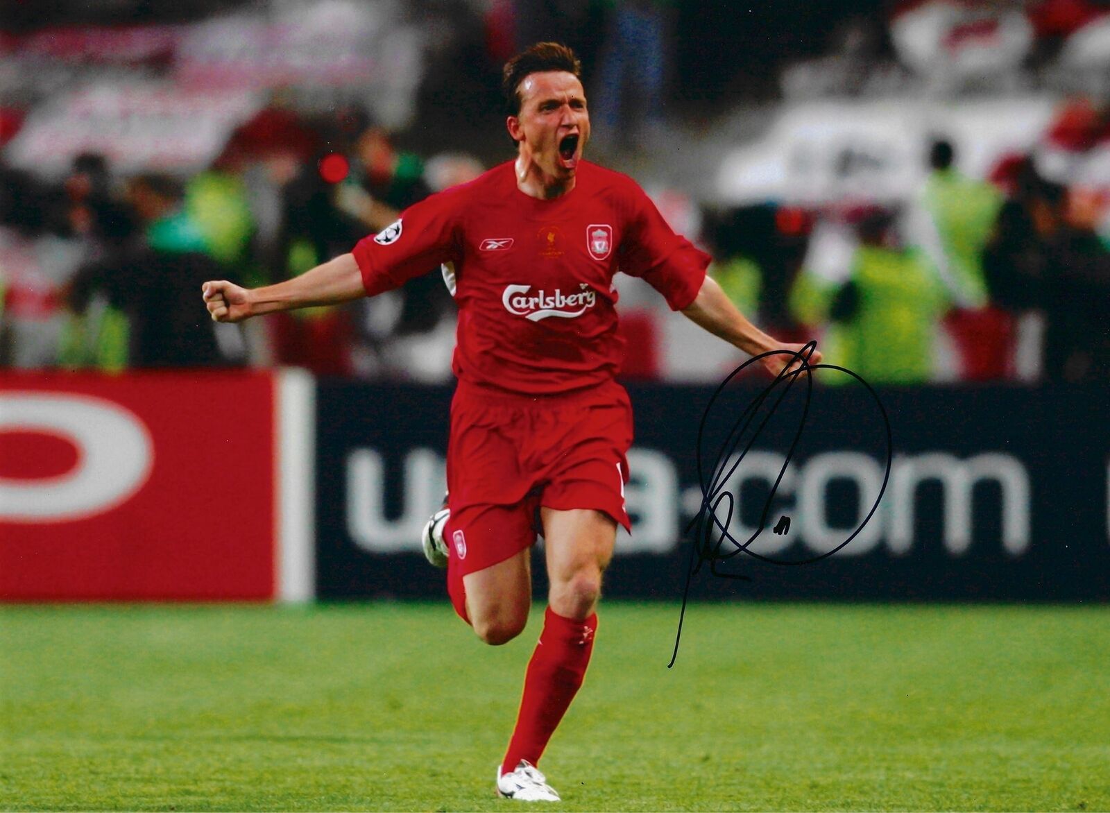 VLADIMIR SMICER SIGNED LFC ISTANBUL 2005 GOAL 16X12 PHOTO (AFTAL COA)