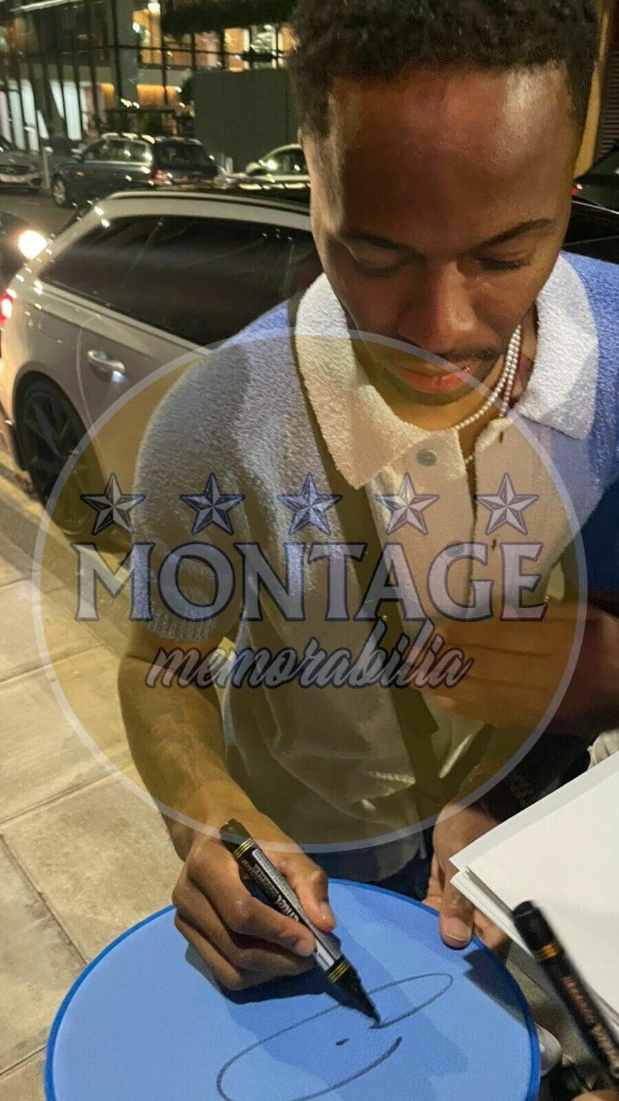 RAHEEM STERLING SIGNED ENGLAND EURO 2020 GERMANY GOAL 14x11 PHOTO (AFTAL COA)