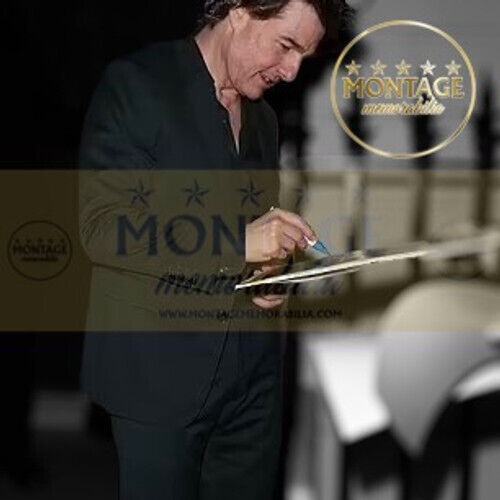 TOM CRUISE SIGNED TOP GUN MOVIE 14x11 PHOTOGRAPH (AFTAL COA)