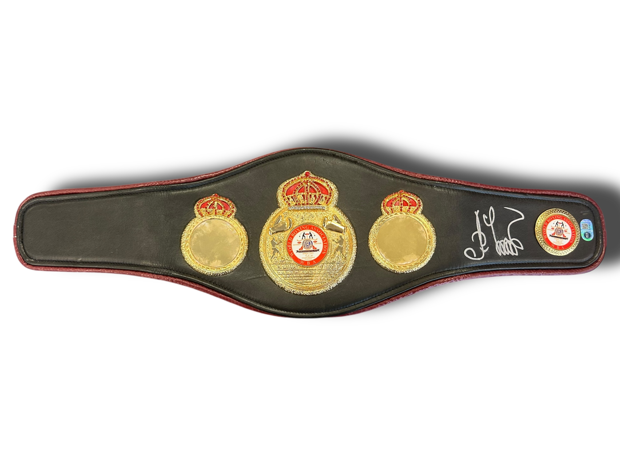 OLEKSANDR USYK SIGNED MINI WBA BOXING BELT (ACG AG15013)
