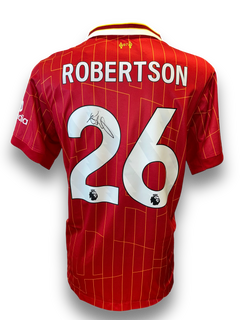 ANDREW ROBERTSON SIGNED 2024/25 LIVERPOOL FC HOME SHIRT (AFTAL COA)-1