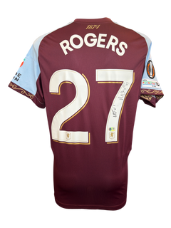 MORGAN ROGERS SIGNED 25/26 ASTON VILLA HOME UEL SHIRT (ACG CERT AG19082)-1