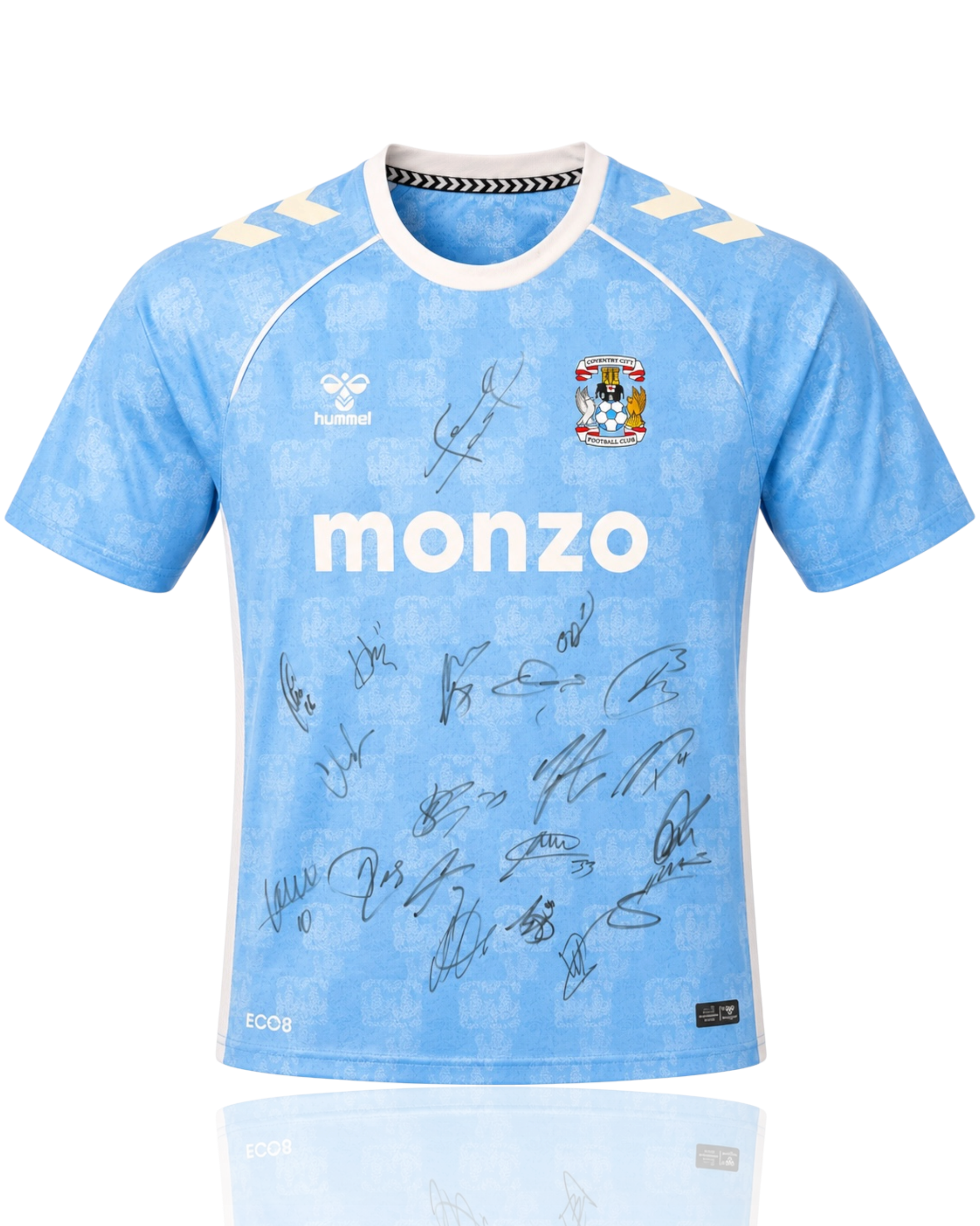 COVENTRY CITY FC 2025/26 CHAMPIONS SQUAD SIGNED HOME SHIRT (ACG CERT AG19066)
