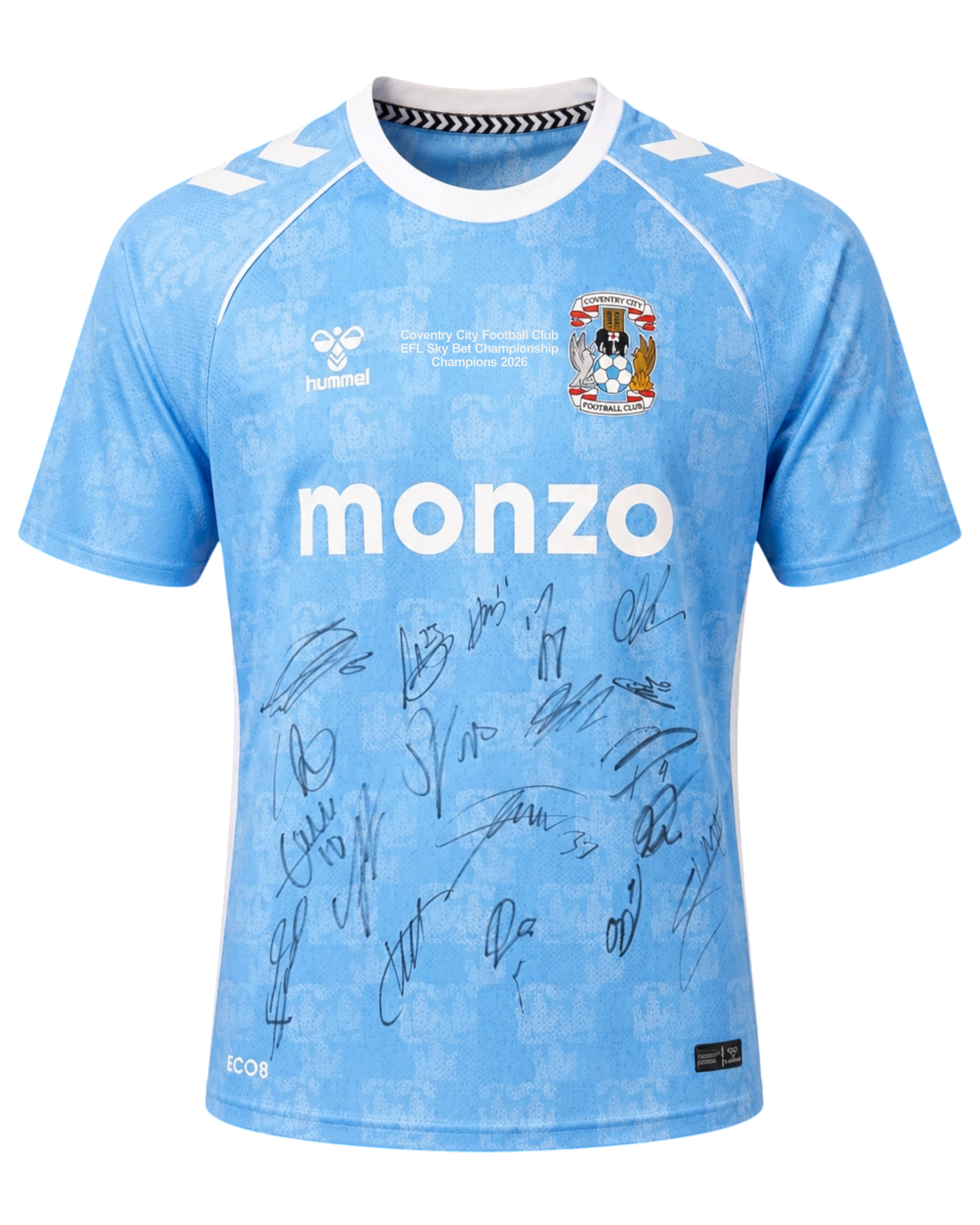 COVENTRY CITY FC 2025/26 CHAMPIONS SQUAD SIGNED HOME SHIRT (ACG CERT AG19061)-1