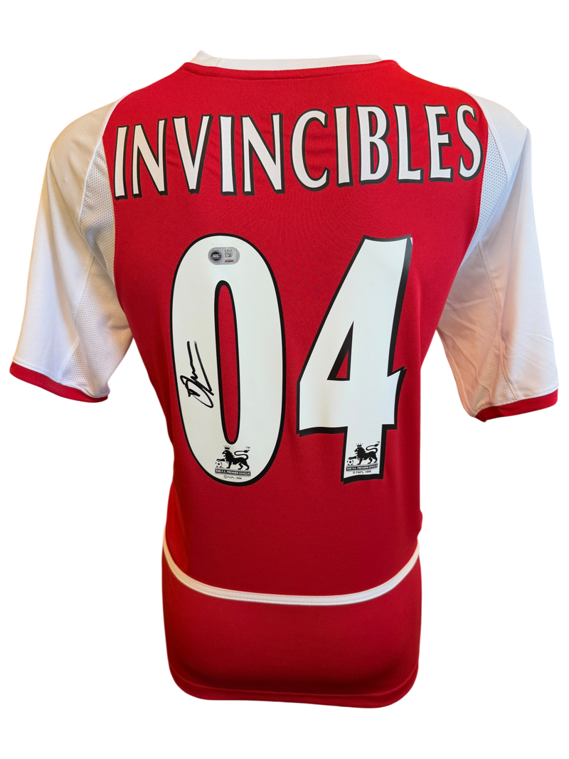 DENNIS BERGKAMP SIGNED ARSENAL INVINCIBLES 04 SHIRT (ACG CERT AG135937)-1