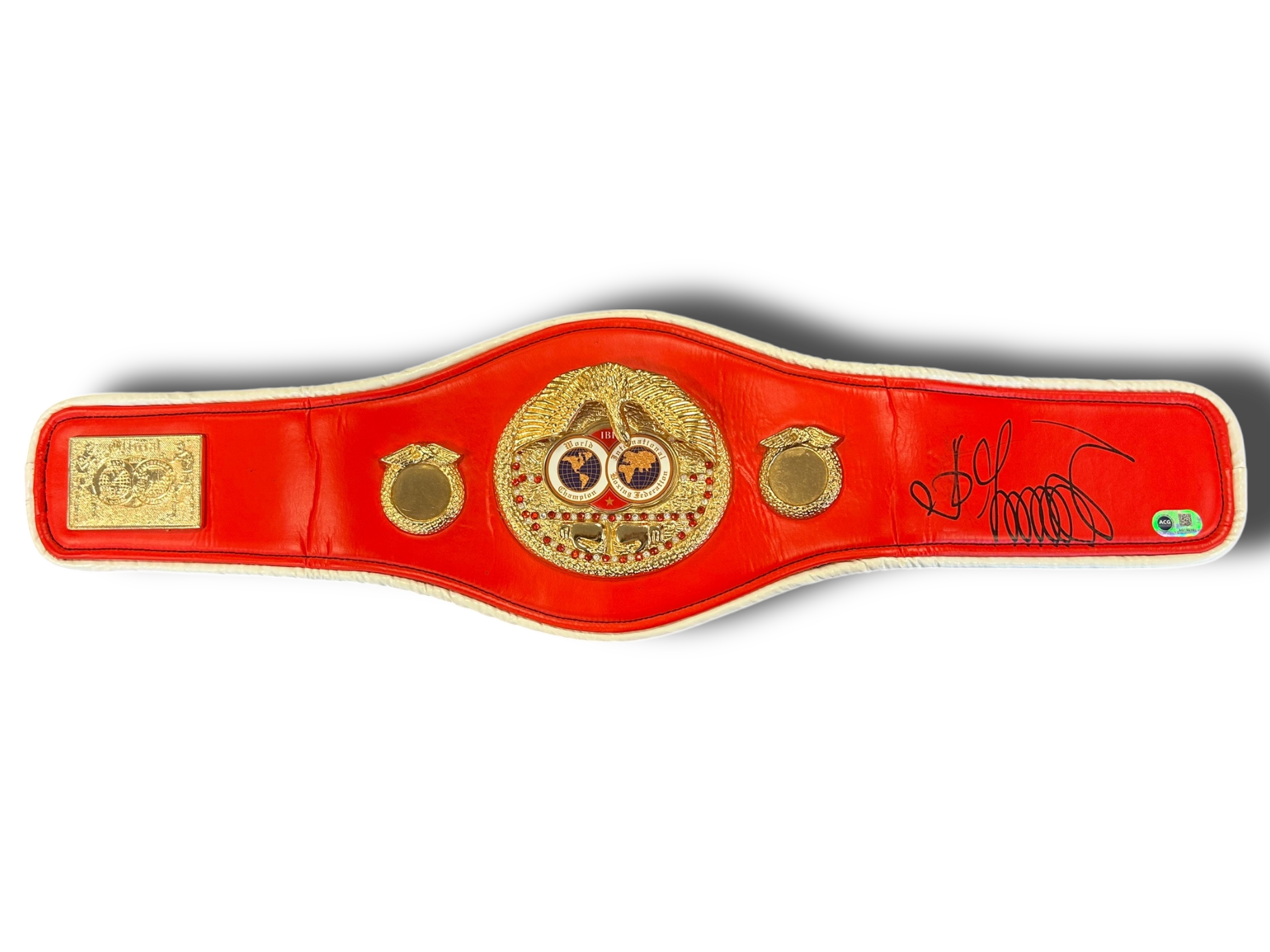 OLEKSANDR USYK SIGNED MINI IBF BOXING BELT (ACG AG15016)