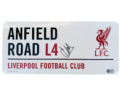 ANDONI IRAOLA SIGNED LIVERPOOL FC ANFIELD STREET SIGN (ACG CERT AG135883)-1