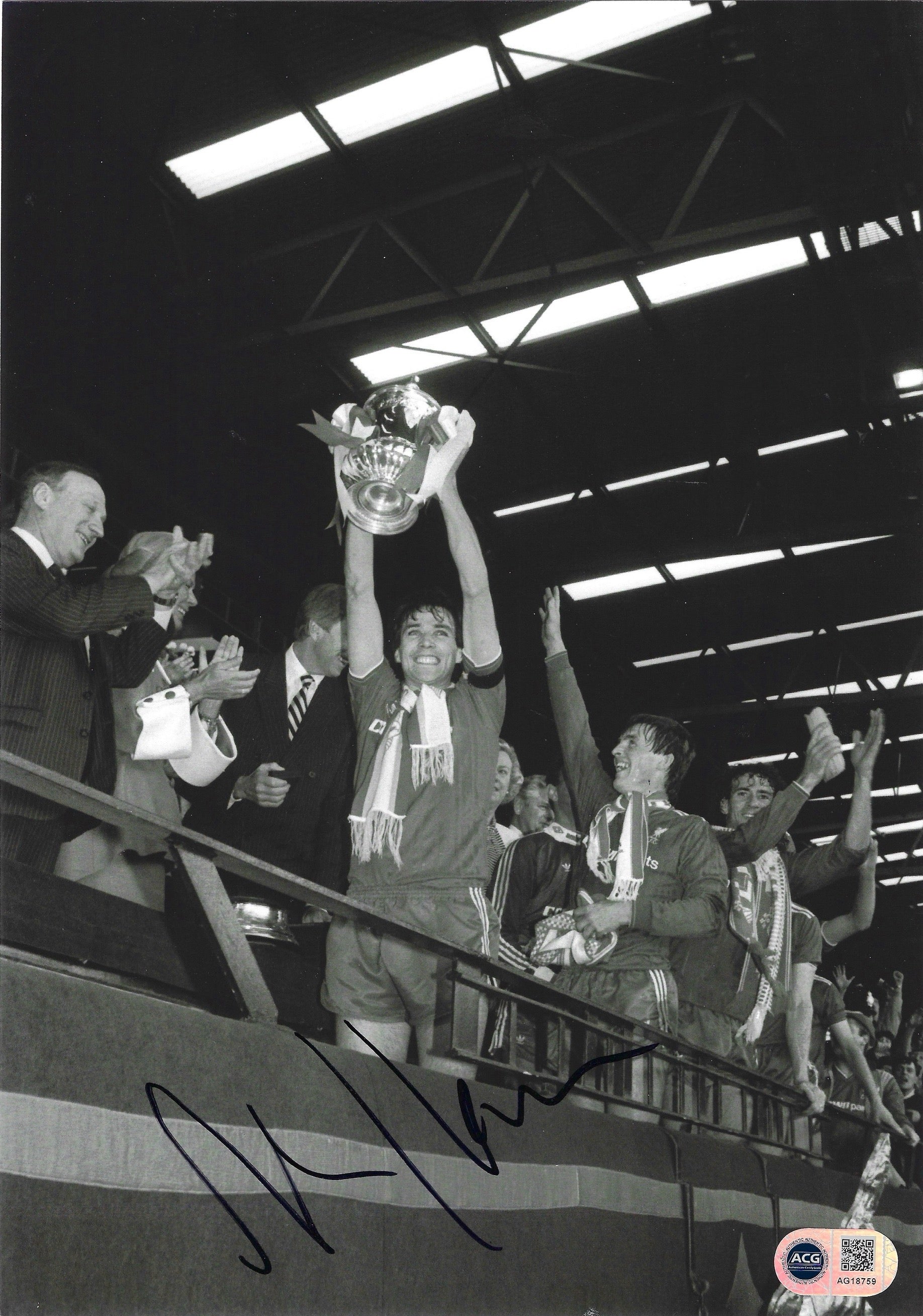 ALAN HANSEN SIGNED LIVERPOOL FC 12x8 PHOTOGRAPH (ACG CERT AG18759)-1