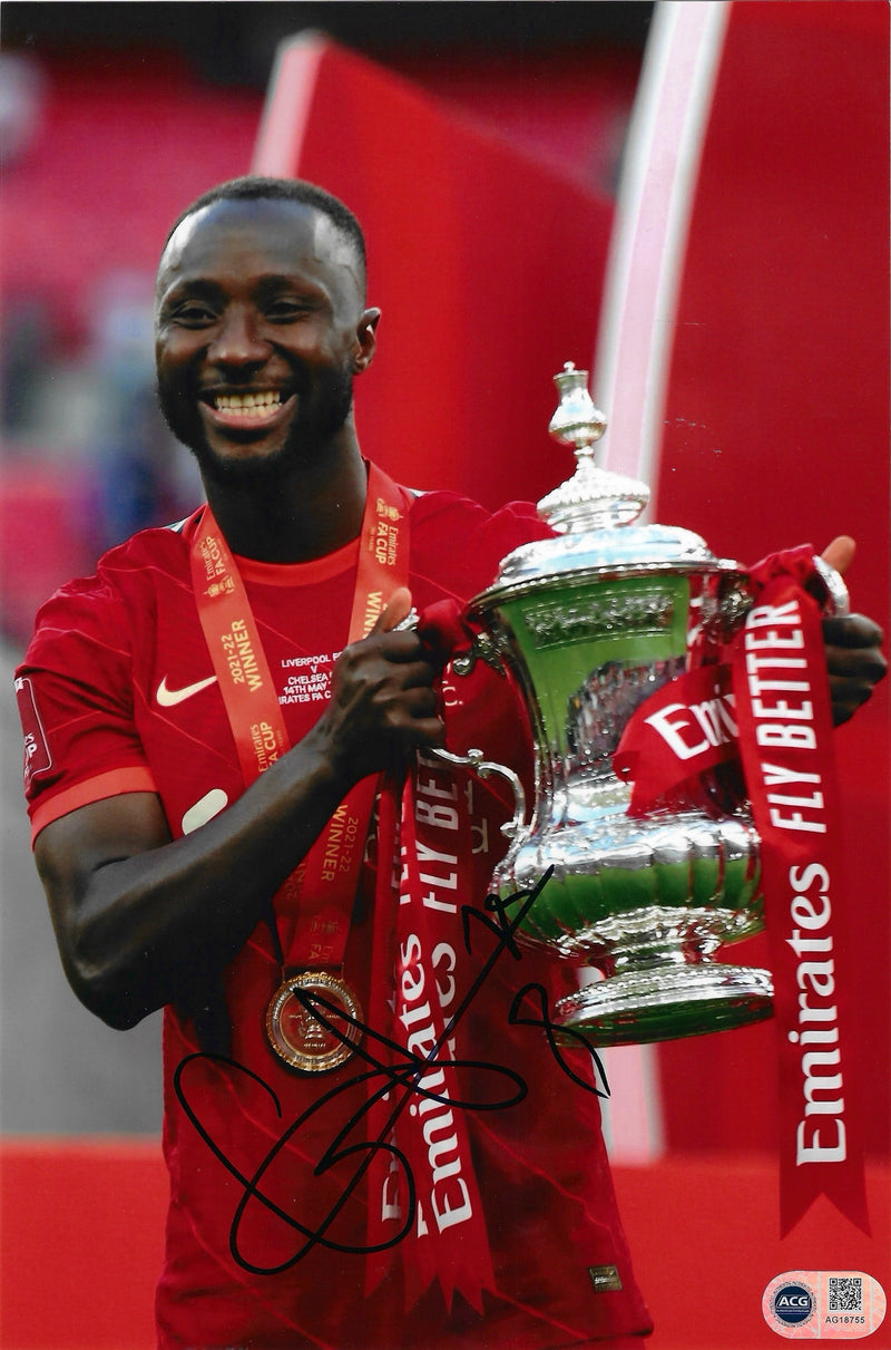 NABY KEITA SIGNED LIVERPOOL FC FA CUP WIN 12X8 PHOTO (ACG CERT AG18755)-1