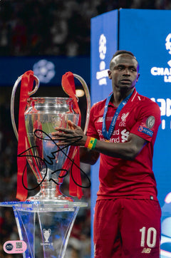 SADIO MANE SIGNED LIVERPOOL FC UCL FINAL WIN 12X8 PHOTO (ACG CERT AG18746)-1