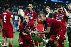 XHERDAN SHAQIRI SIGNED LIVERPOOL FC UCL WIN 12X8 PHOTO (ACG CERT AG18745)-1