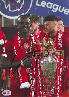SADIO MANE SIGNED LIVERPOOL FC PREMIER LEAGUE WIN 12X8 PHOTO (ACG CERT AG18747)-1