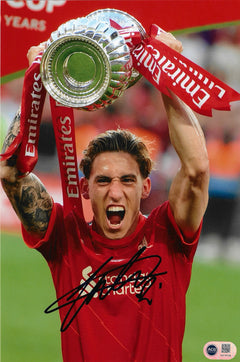 KOSTAS TSIMIKAS SIGNED LIVERPOOL FC FA CUP WINNER 12x8 PHOTO (ACG CERT AG18728)-1