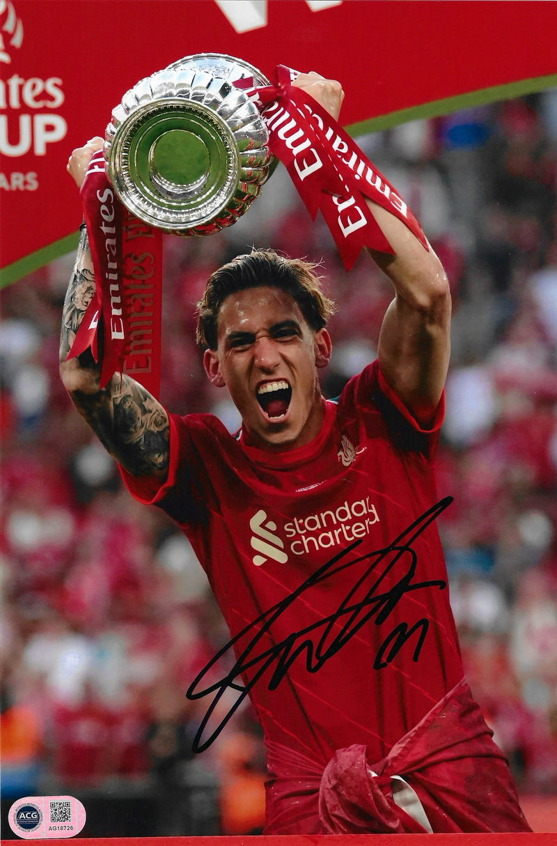 KOSTAS TSIMIKAS SIGNED LIVERPOOL FC FA CUP WINNER 12x8 PHOTO (ACG CERT AG18726)-1