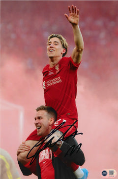 KOSTAS TSIMIKAS SIGNED LIVERPOOL FC FA CUP WINNER 12x8 PHOTO (ACG CERT AG18725)-1