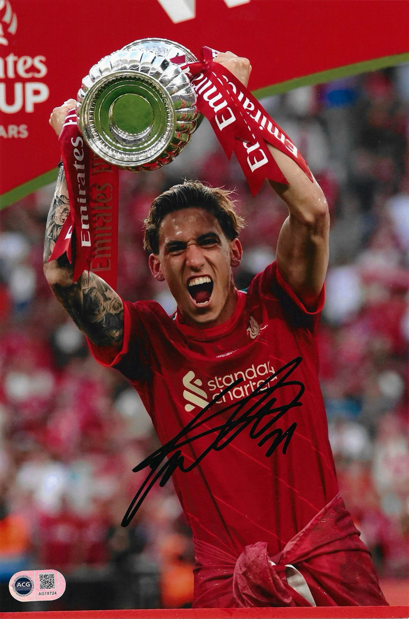KOSTAS TSIMIKAS SIGNED LIVERPOOL FC FA CUP WINNER 12x8 PHOTO (ACG CERT AG18724)-1