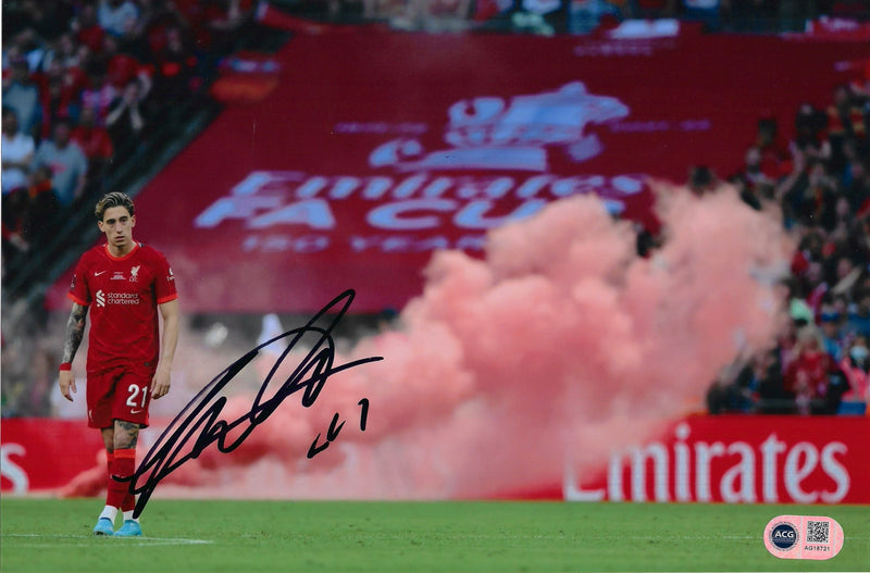 KOSTAS TSIMIKAS SIGNED LIVERPOOL FC FA CUP WINNER 12x8 PHOTO (ACG CERT AG18721)-1