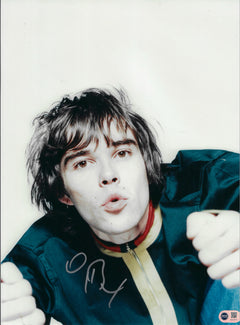 IAN BROWN SIGNED 16x12 STONE ROSES PHOTOGRAPH (ACG CERT AG18771)-1