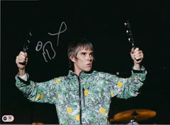 IAN BROWN SIGNED 16x12 STONE ROSES PHOTOGRAPH (ACG CERT AG18777)-1