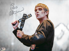 IAN BROWN SIGNED 16x12 STONE ROSES PHOTOGRAPH (ACG CERT AG18783)-1