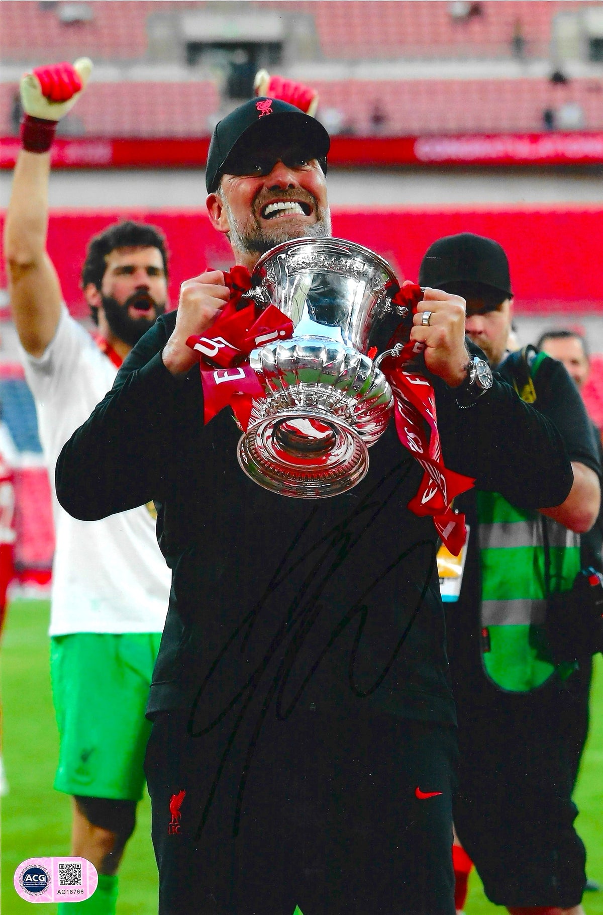 JURGEN KLOPP SIGNED 12x8 LIVERPOOL FC FA CUP WINNERS PHOTO (ACG CERT AG18766)-1