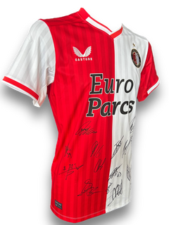 FEYENOORD SIGNED 2023/24 HOME SQUAD SHIRT SLOT, GIMENEZ, STENGS (ACG CERT AG17630)-3