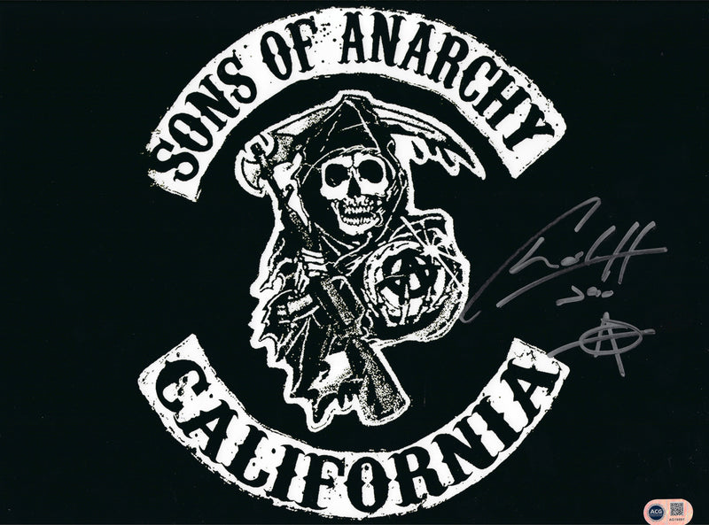 CHARLIE HUNNAM SIGNED JAX TELLER SONS OF ANARCHY 16x12 PHOTO (ACG CERT AG16691)-1