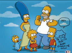 MATT GROENING SIGNED THE SIMPSONS 16x12 PHOTO (ACG CERT AG16600)-1