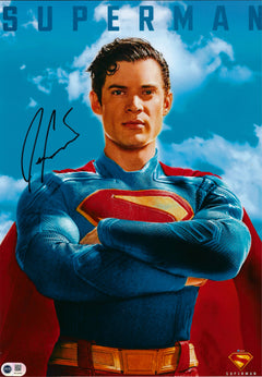 DAVID CORENSWET SIGNED SUPERMAN 16x12 PHOTO (ACG CERT AG16540)-1