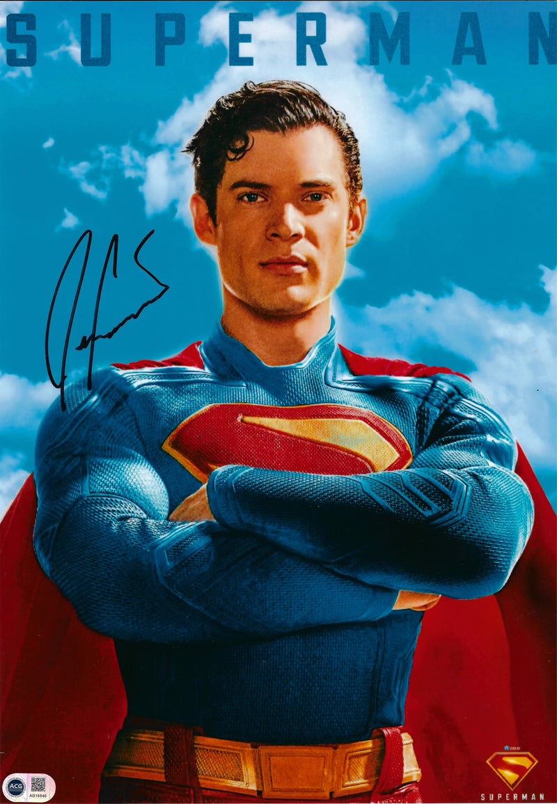 DAVID CORENSWET SIGNED SUPERMAN 16x12 PHOTO (ACG CERT AG16540)-1