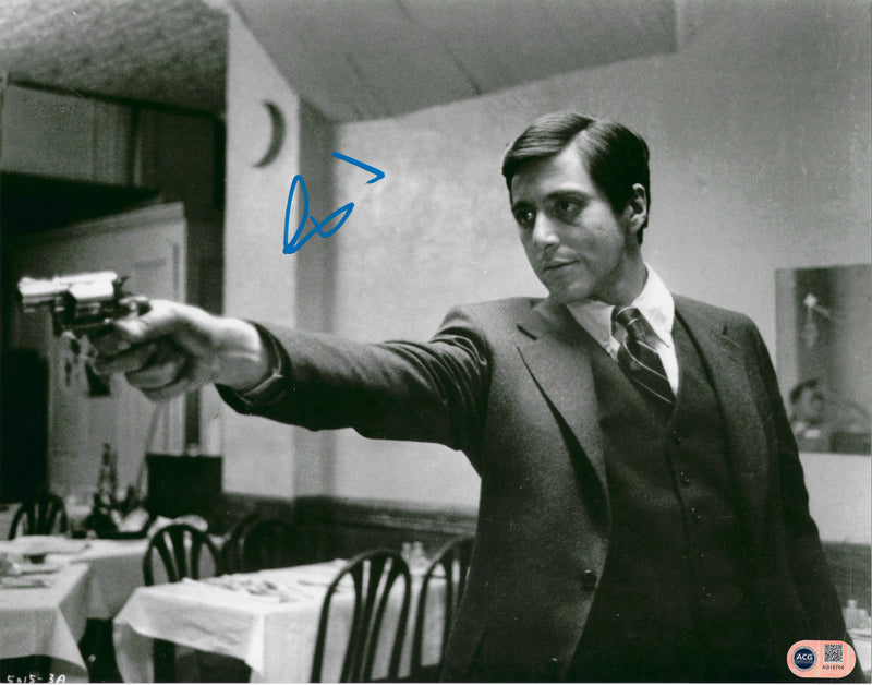 AL PACINO SIGNED THE GODFATHER MICHAEL CORLEONE 14x11 PHOTO (ACG CERT AG16766)-1