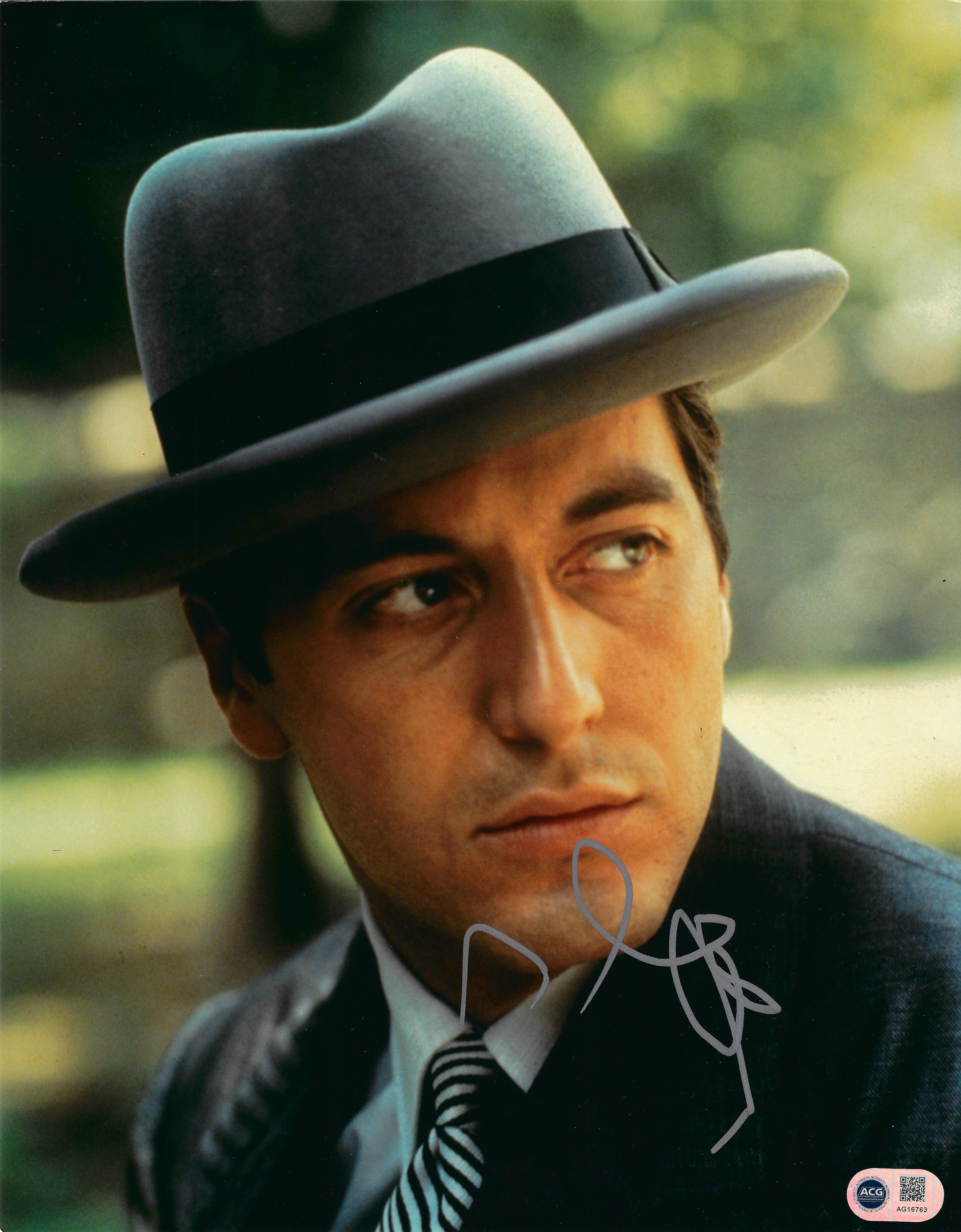 AL PACINO SIGNED THE GODFATHER MICHAEL CORLEONE 14x11 PHOTO (ACG CERT AG16763)