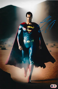 HENRY CAVILL SIGNED SUPERMAN 15x10 PHOTOGRAPH (ACG CERT AG16751)-1