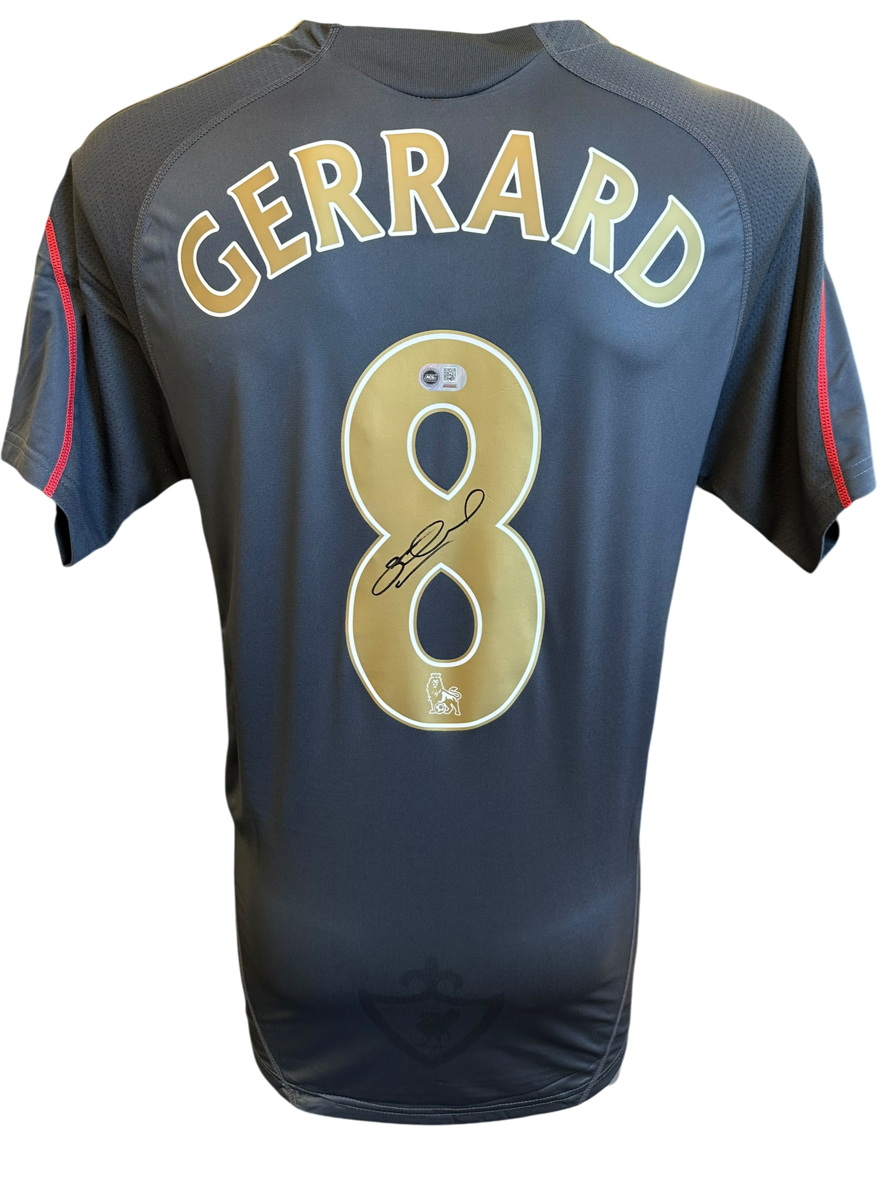 STEVEN GERRARD SIGNED LIVERPOOL FC 2009/10 AWAY SHIRT (ACG CERT AG135930)