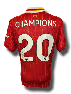 ARNE SLOT SIGNED LIVERPOOL FC 24/25 PL CHAMPIONS HOME SHIRT 2 (AFTAL COA)-1