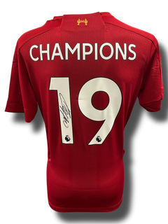 JURGEN KLOPP SIGNED 2019/20 LIVERPOOL FC LEAGUE CHAMPIONS SHIRT (AFTAL COA)-1
