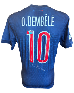 OUSMANE DEMBELE SIGNED 24/25 PARIS SAINT-GERMAIN HOME SHIRT (ACG CERT AG19117)-1
