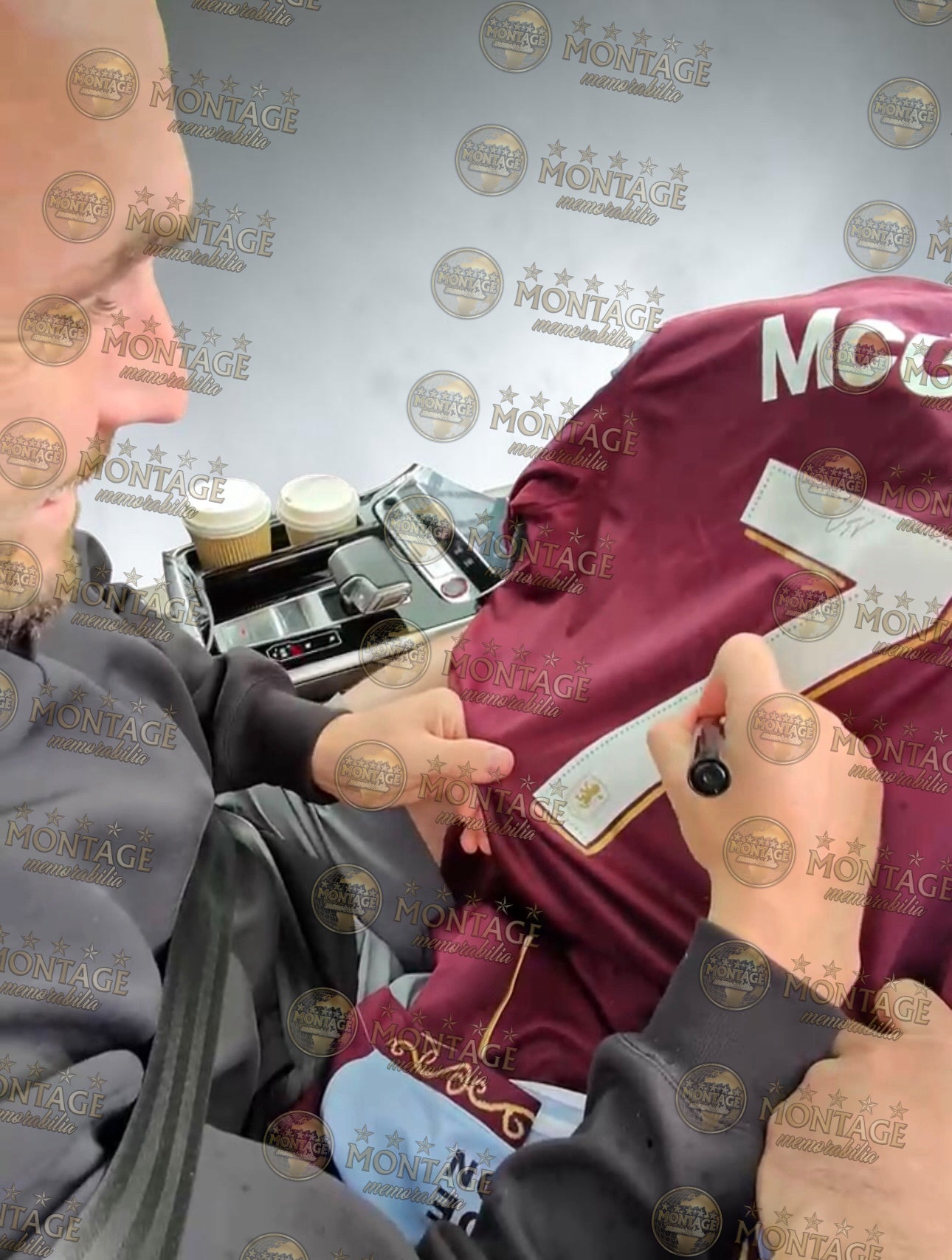 JOHN MCGINN SIGNED 25/26 ASTON VILLA HOME UEL SHIRT (ACG CERT AG19078)-3