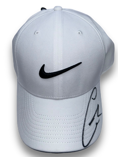 CARLOS ALCARAZ SIGNED WHITE NIKE TENNIS CAP WIMBLEDON (ACG CERT AG17608)-3