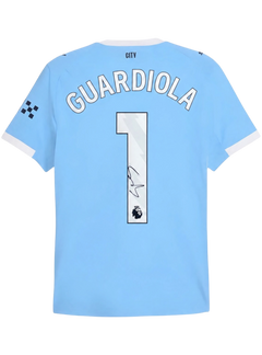 PEP GUARDIOLA SIGNED 2025/26 MANCHESTER CITY HOME SHIRT (ACG CERT AG19145)-1