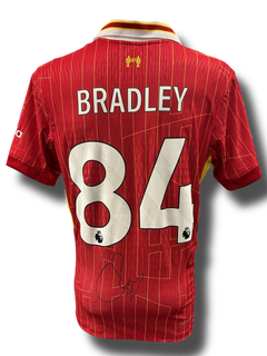 CONOR BRADLEY SIGNED LIVERPOOL FC 2024/25 PLAYER HOME SHIRT (AFTAL COA)-1