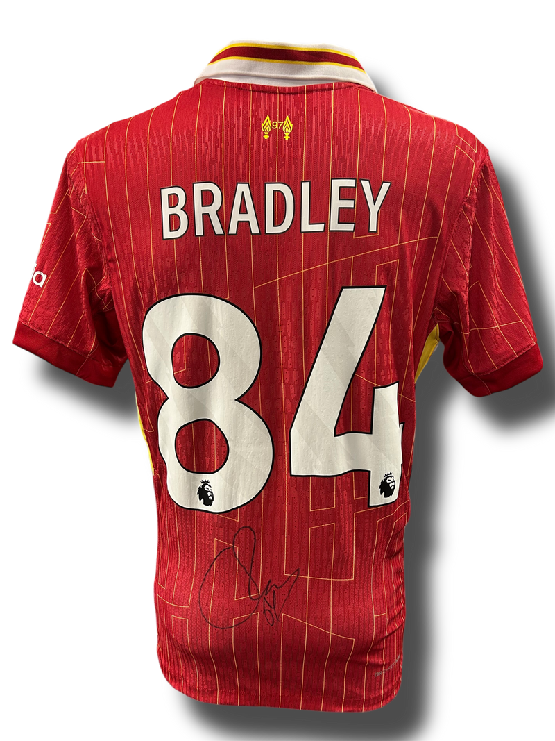 CONOR BRADLEY SIGNED LIVERPOOL FC 2024/25 PLAYER HOME SHIRT (AFTAL COA)-1