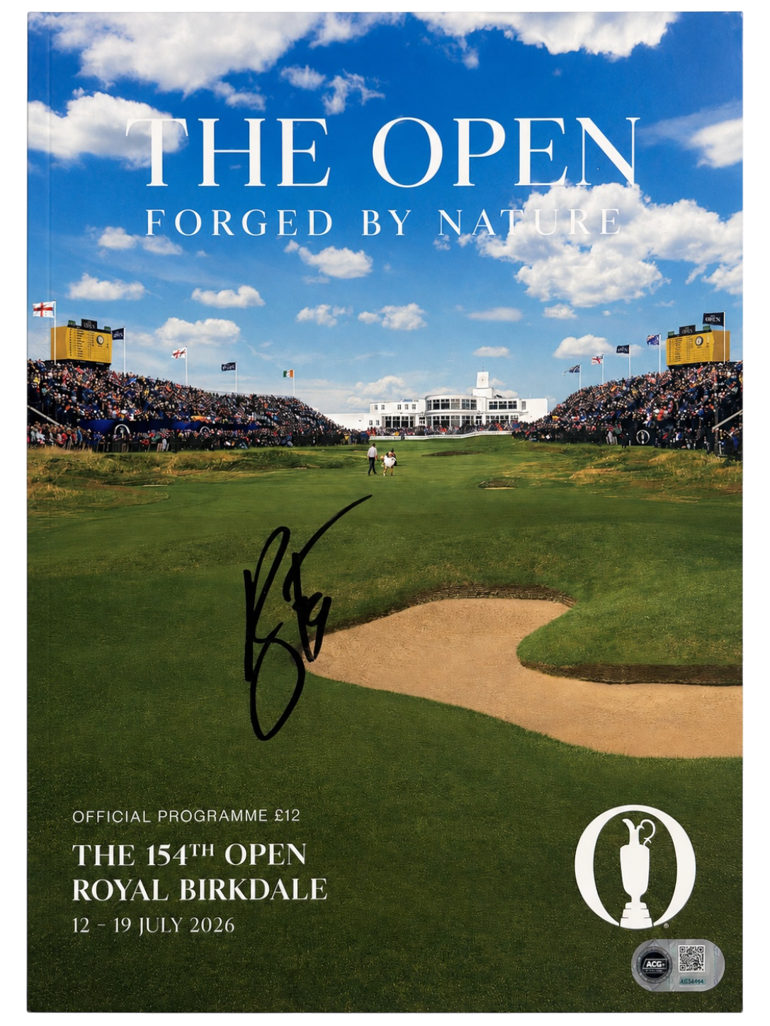 RYAN FOX SIGNED THE OPEN GOLF 154TH OPEN WINNER PROGRAMME (ACG CERT AG135543)