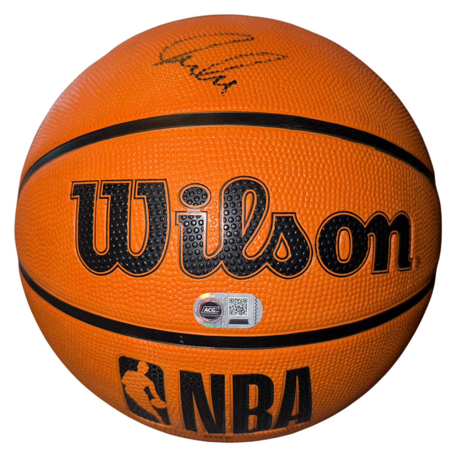LUKA DONCIC SIGNED NBA BASKETBALL LA LAKERS (ACG CERT AG AG135544)