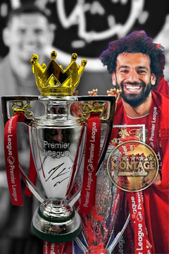 MO SALAH SIGNED LIVERPOOL FC REPLICA PREMIER LEAGUE TROPHY 32CM (ACG CERT AG18831)-4
