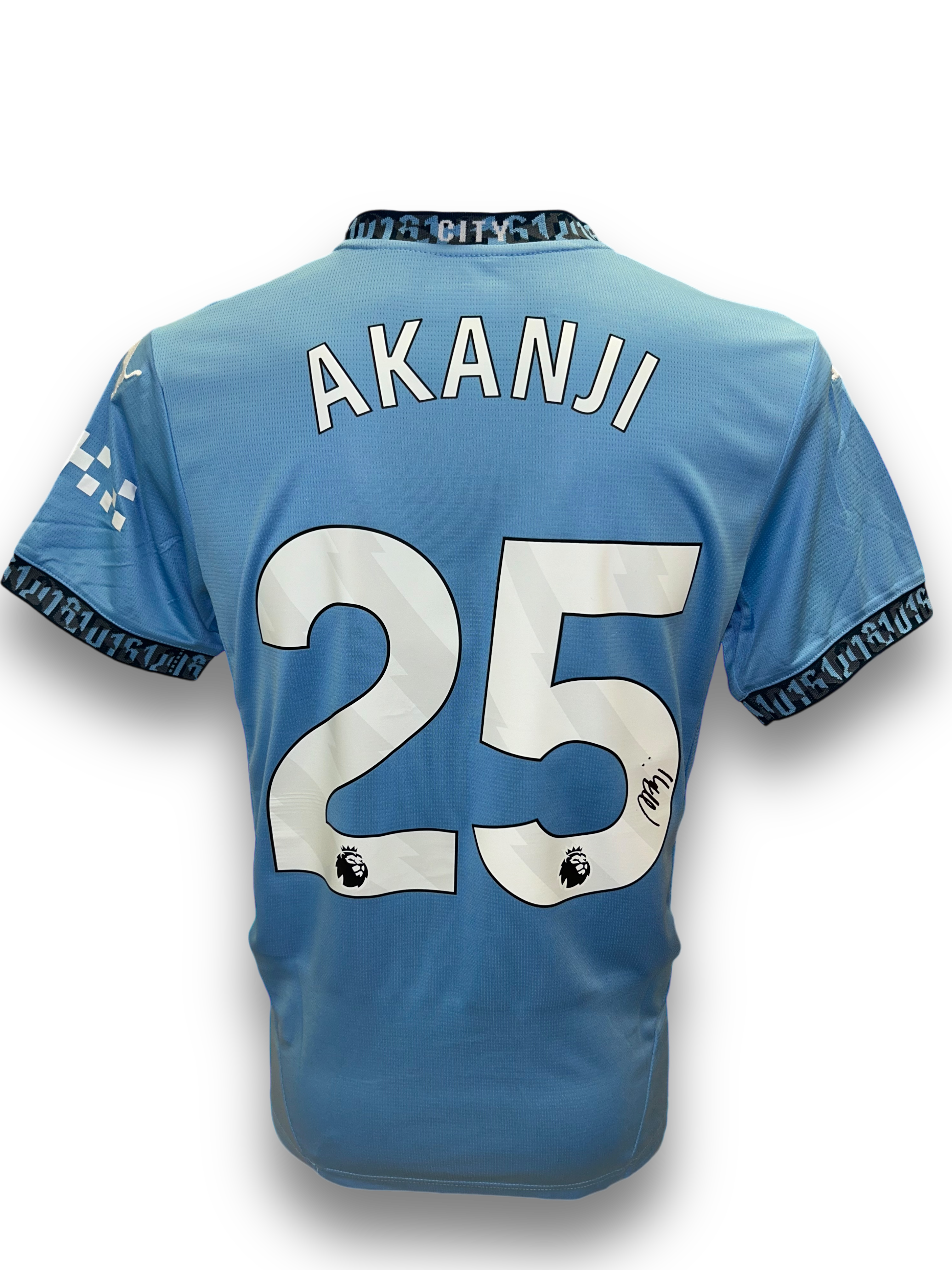 MANUEL AKANJI SIGNED 2024/25 MANCHESTER CITY HOME SHIRT (AFTAL COA)