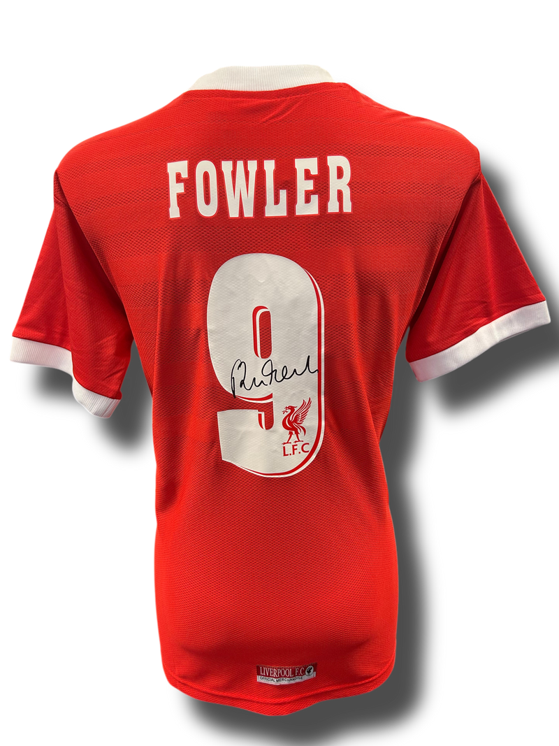ROBBIE FOWLER SIGNED 1996/97 LIVERPOOL FC FOWLER 9 HOME SHIRT (AFTAL COA)-1