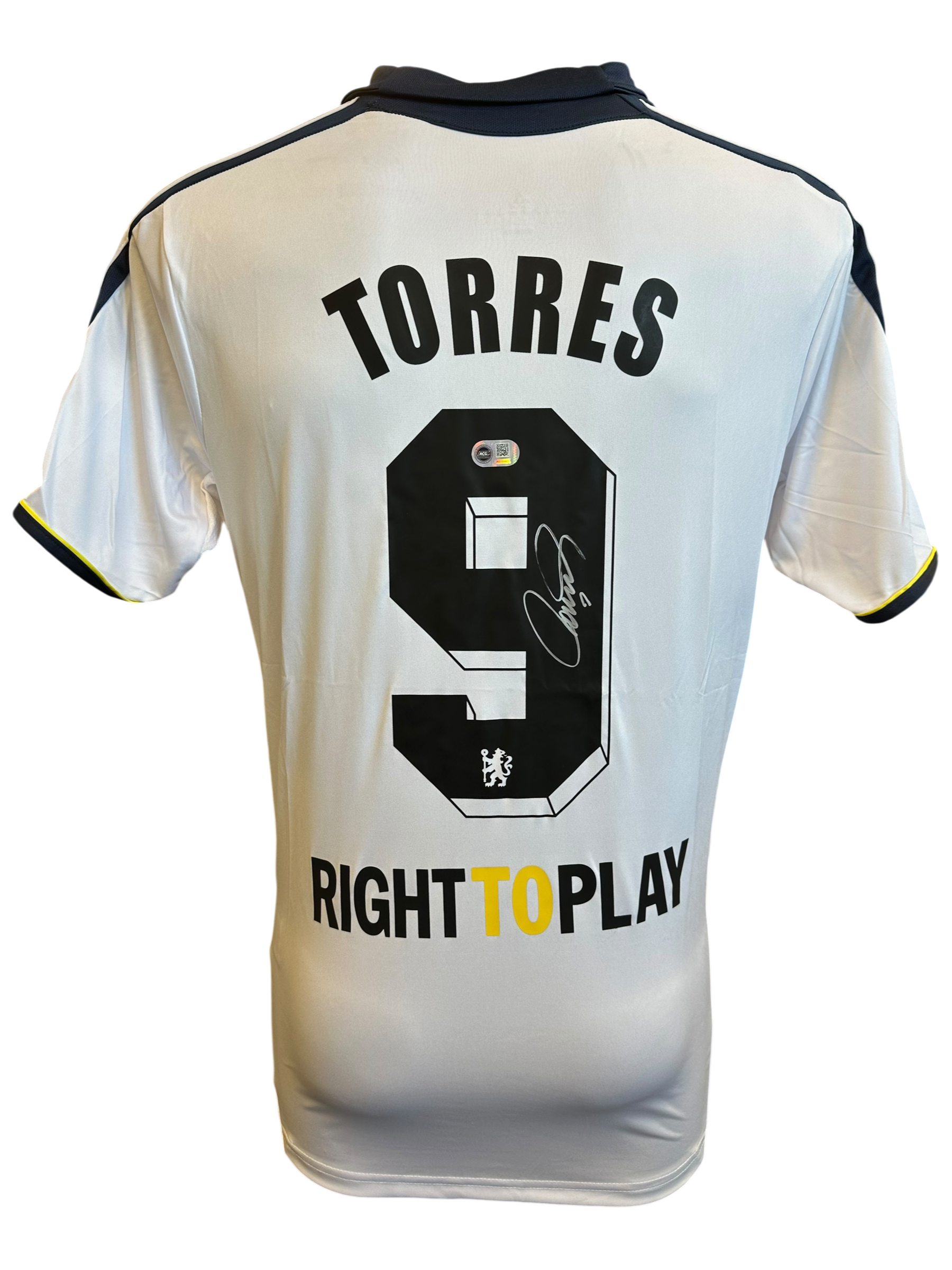 FERNANDO TORRES SIGNED CHELSEA 2012 UCL AWAY SHIRT (ACG CERT AG135921)